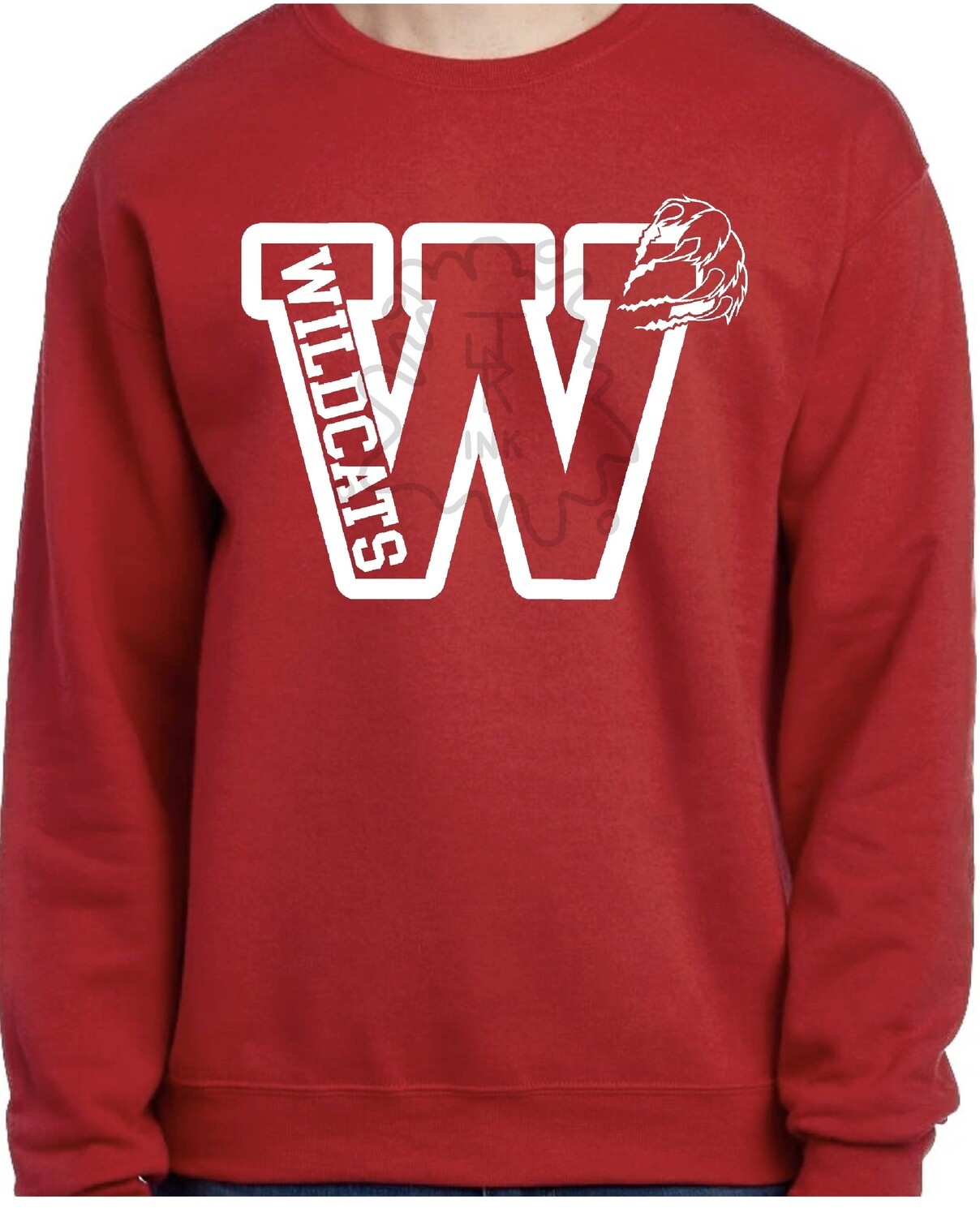 Red Wildcat W CLAW (Sold for Western Student Council)