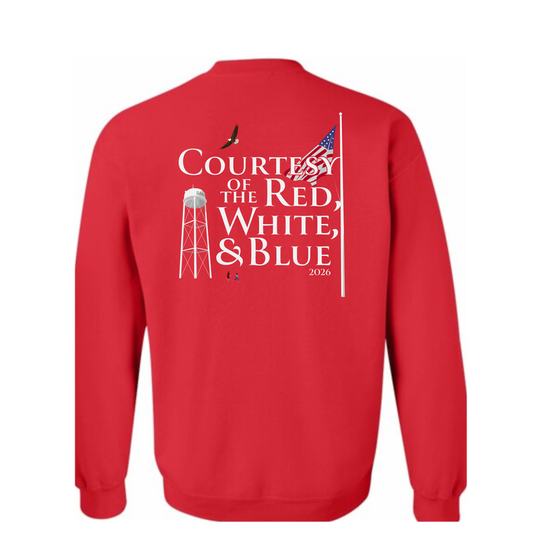 Theme- Apple Festival 2026-2 sided Red Crew
