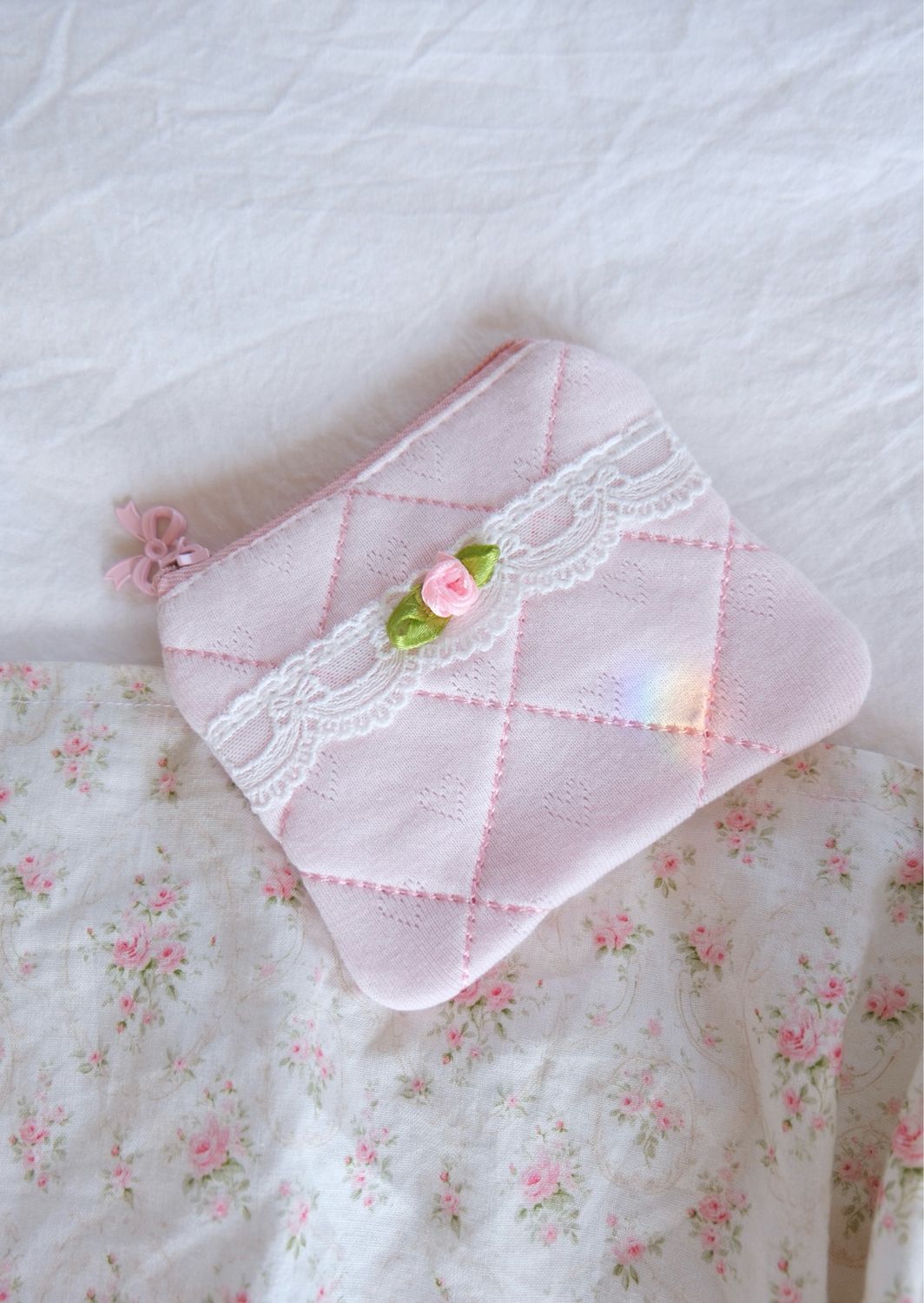 pointelle coin purse