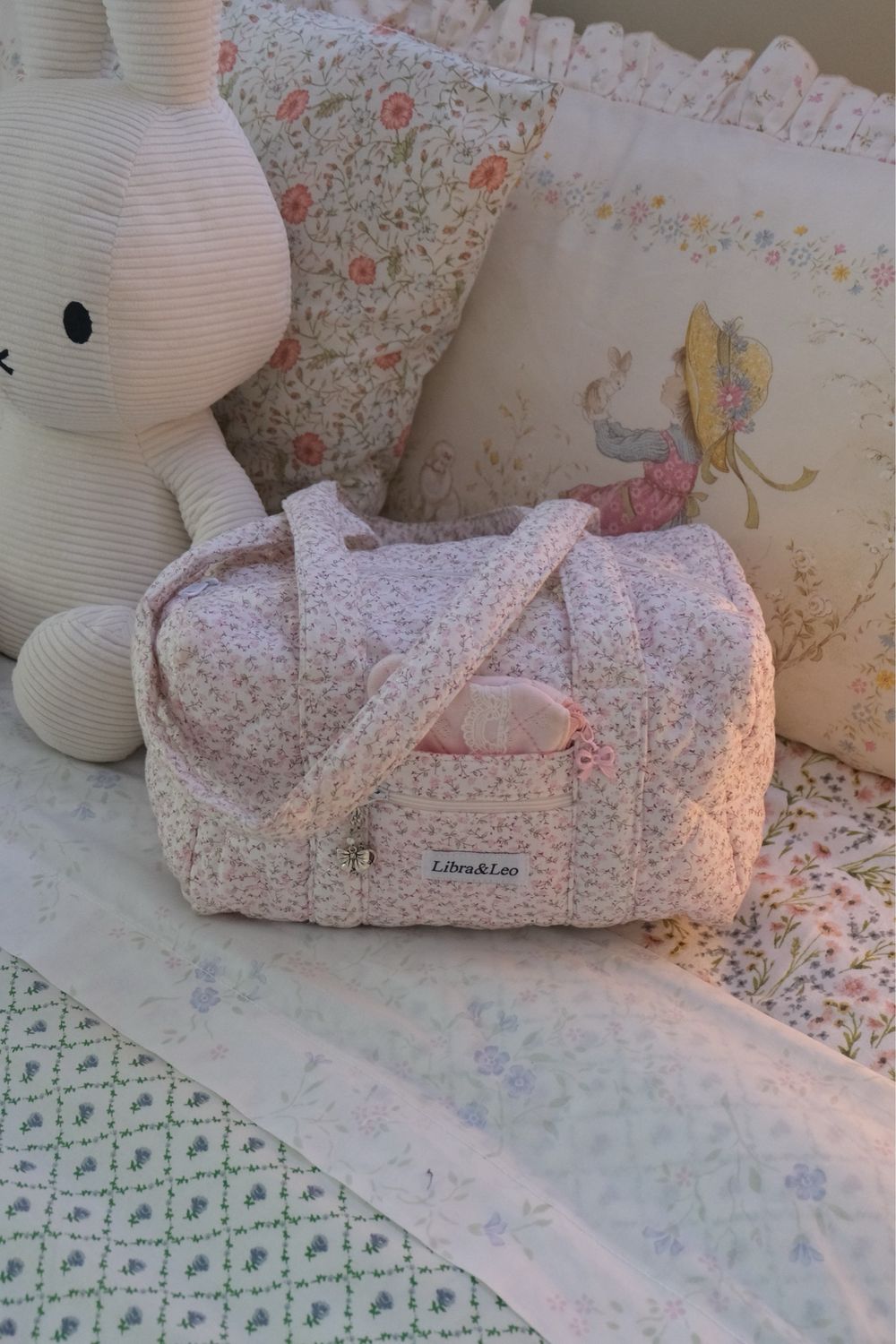 floral mini duffel
