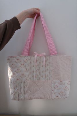 patchwork weekender tote