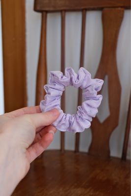 purple scrunchie