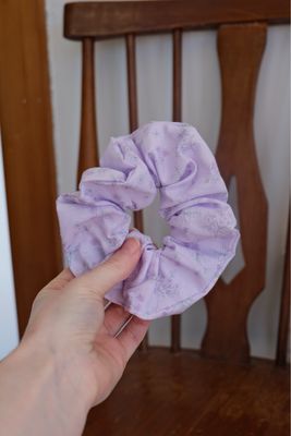 purple scrunchie