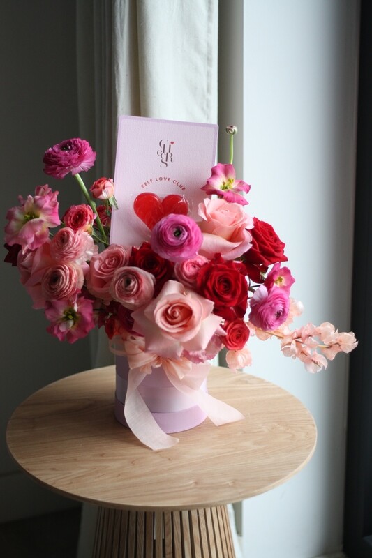 Valentine flower box - Jij bent mijn lievelingsmens