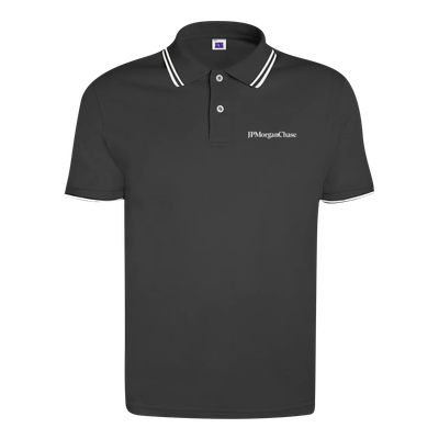 Tipped Polo Shirt, JPMC, Gray