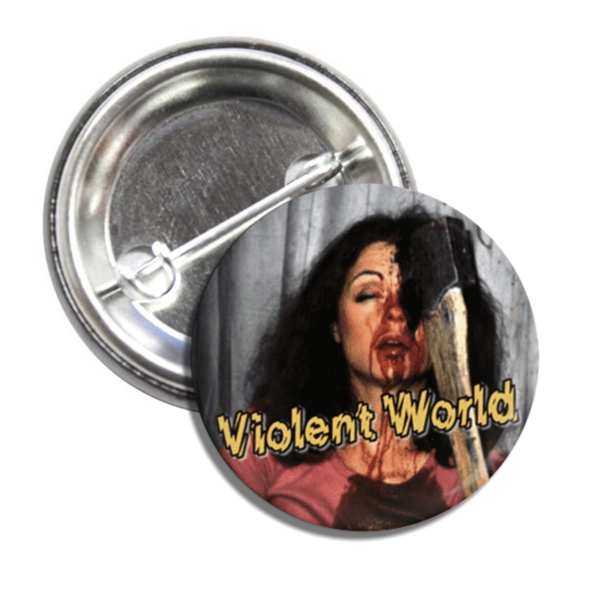 Violent World Marcie Pinback Button
