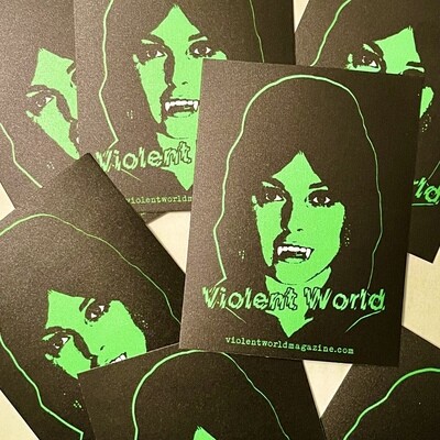Violent World Vampire Sticker