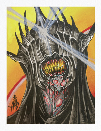 The Mouth of Sauron print by Austin Barrett
