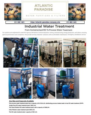 COMMMERCIAL FILTRATION  SYSTEMS / IINDUSTRIAL FILTRATION