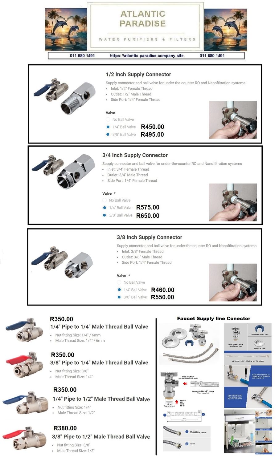 Fittings / Components / Housings and Parts