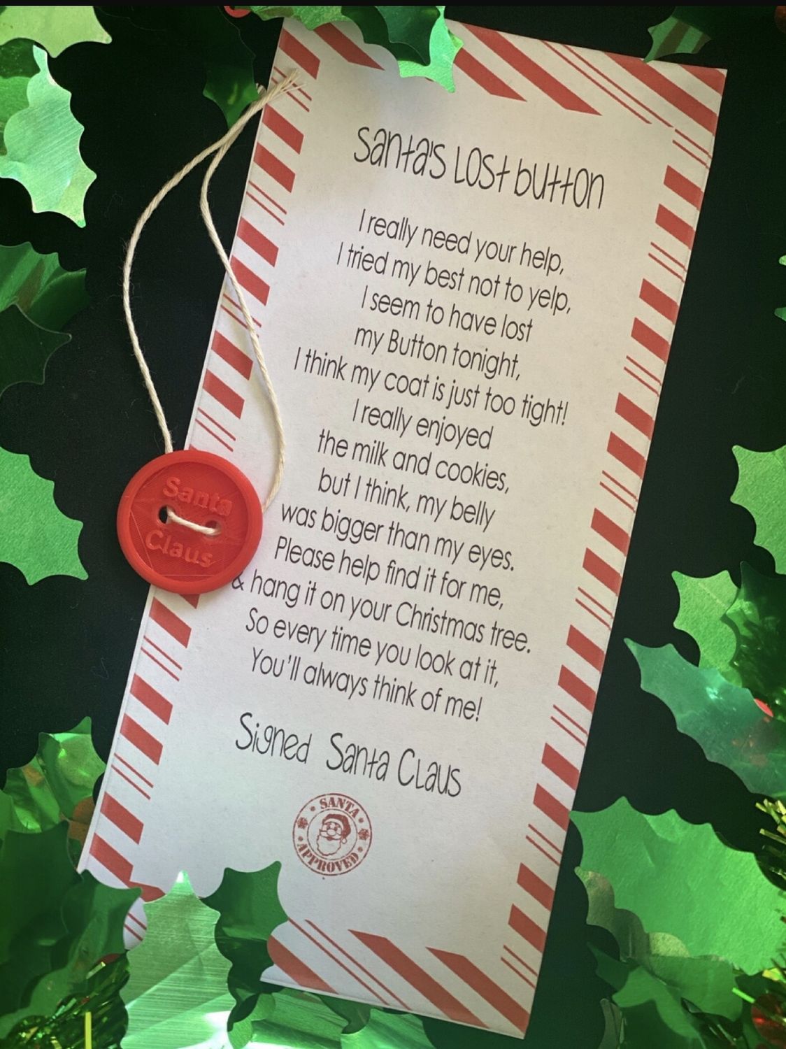 Santa’s Lost Button