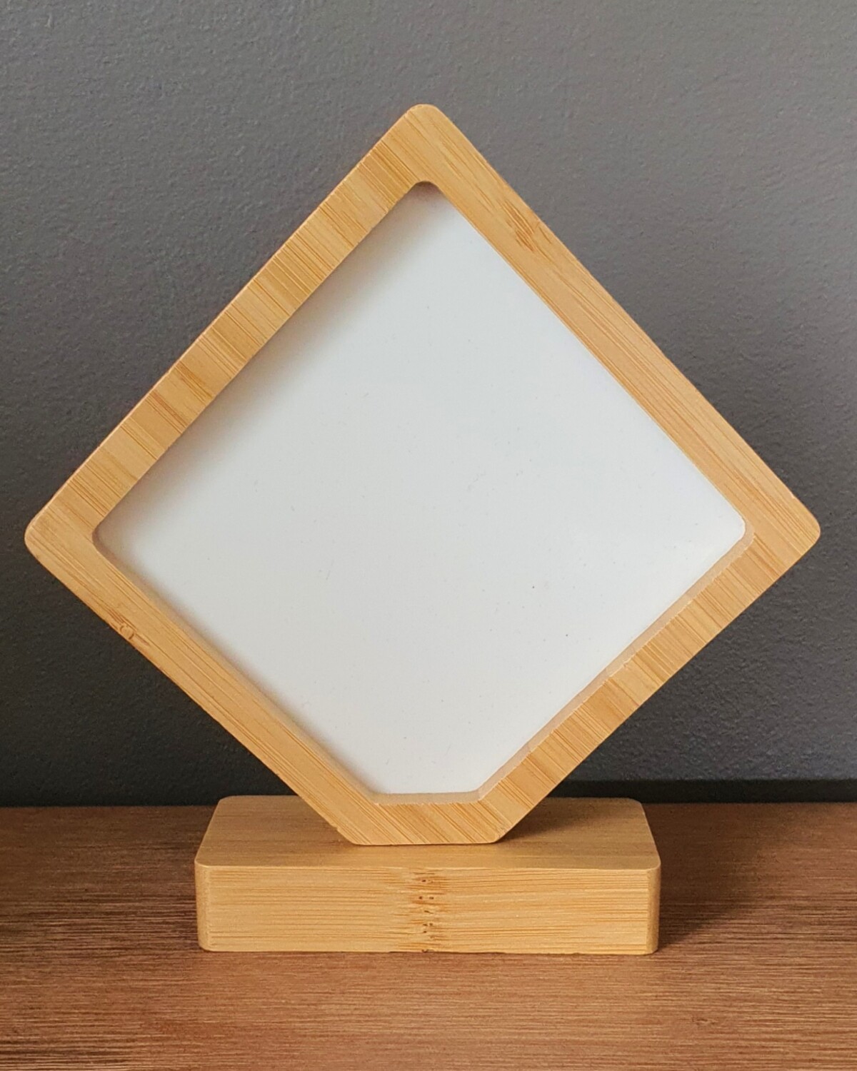 Wooden picture frame diamond
