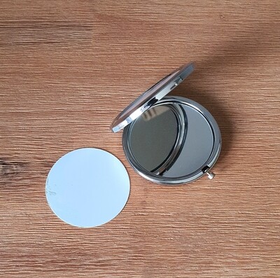 Compact Makeup Mirror - Silver