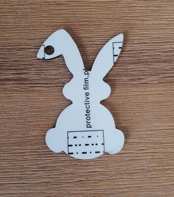 MDF Keyring - Bunny