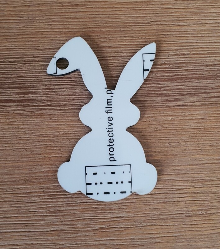 MDF Keyring - Bunny