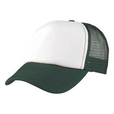 Trucker Cap - Bottle Green and White