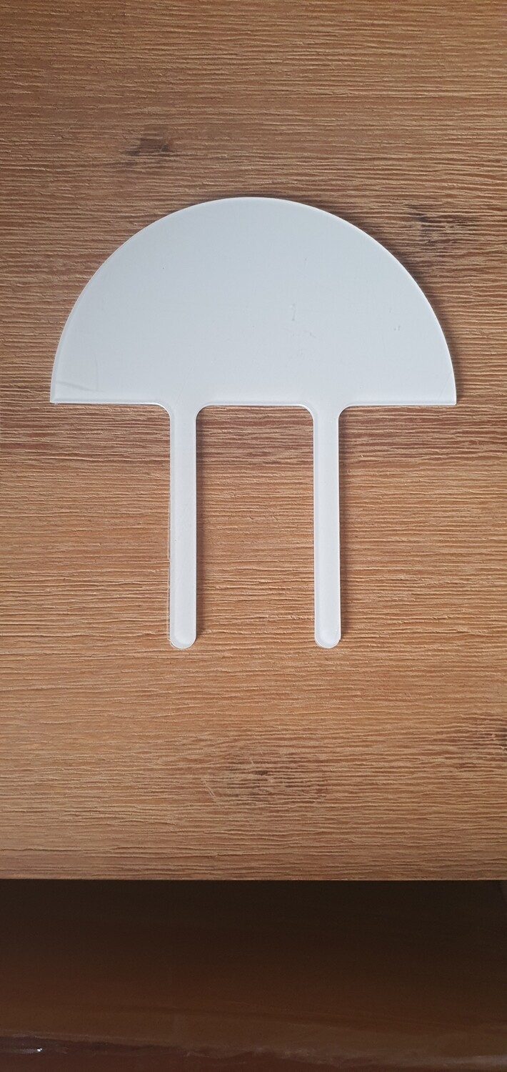 Acrylic Cake Toppers - Half Circle Shape