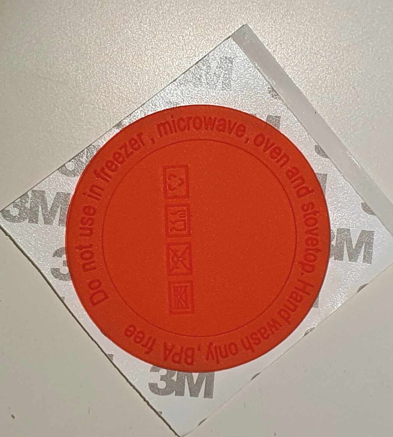 Rubber Bases for Sublimation Tumblers - Orange/Red