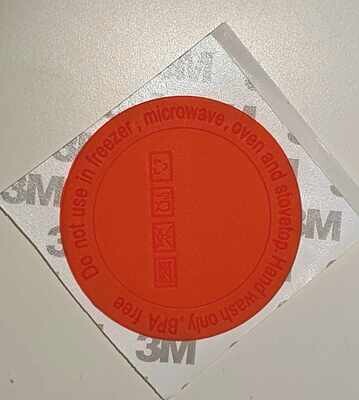 Rubber Bases for Sublimation Tumblers - Orange/Red