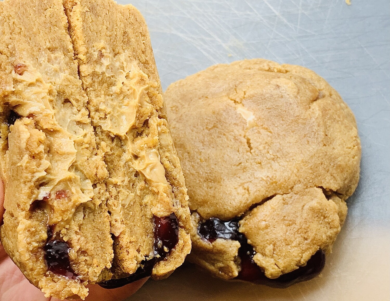 PB&amp;J Protein Cookie