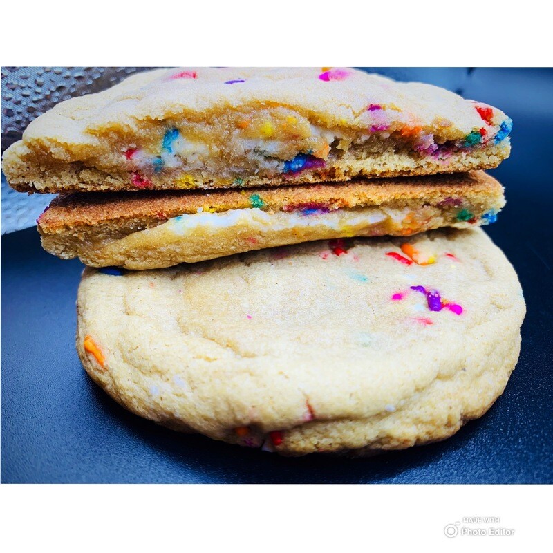 Birthday-Cake Protein Cookie