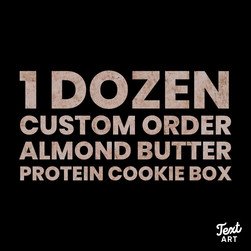 1 Dozen Almond Butter Protein Cookies