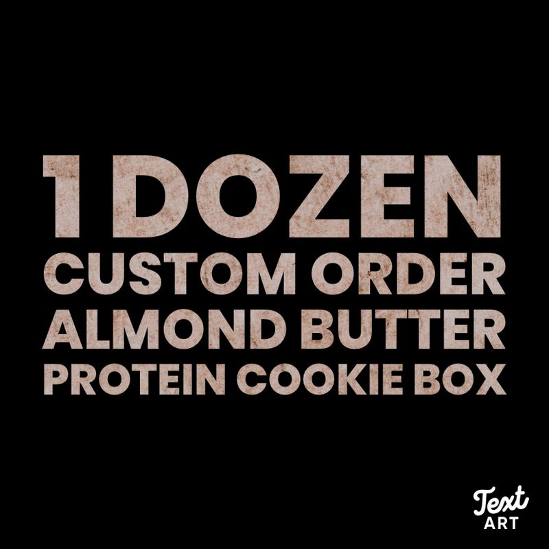 1 Dozen Almond Butter Protein Cookies