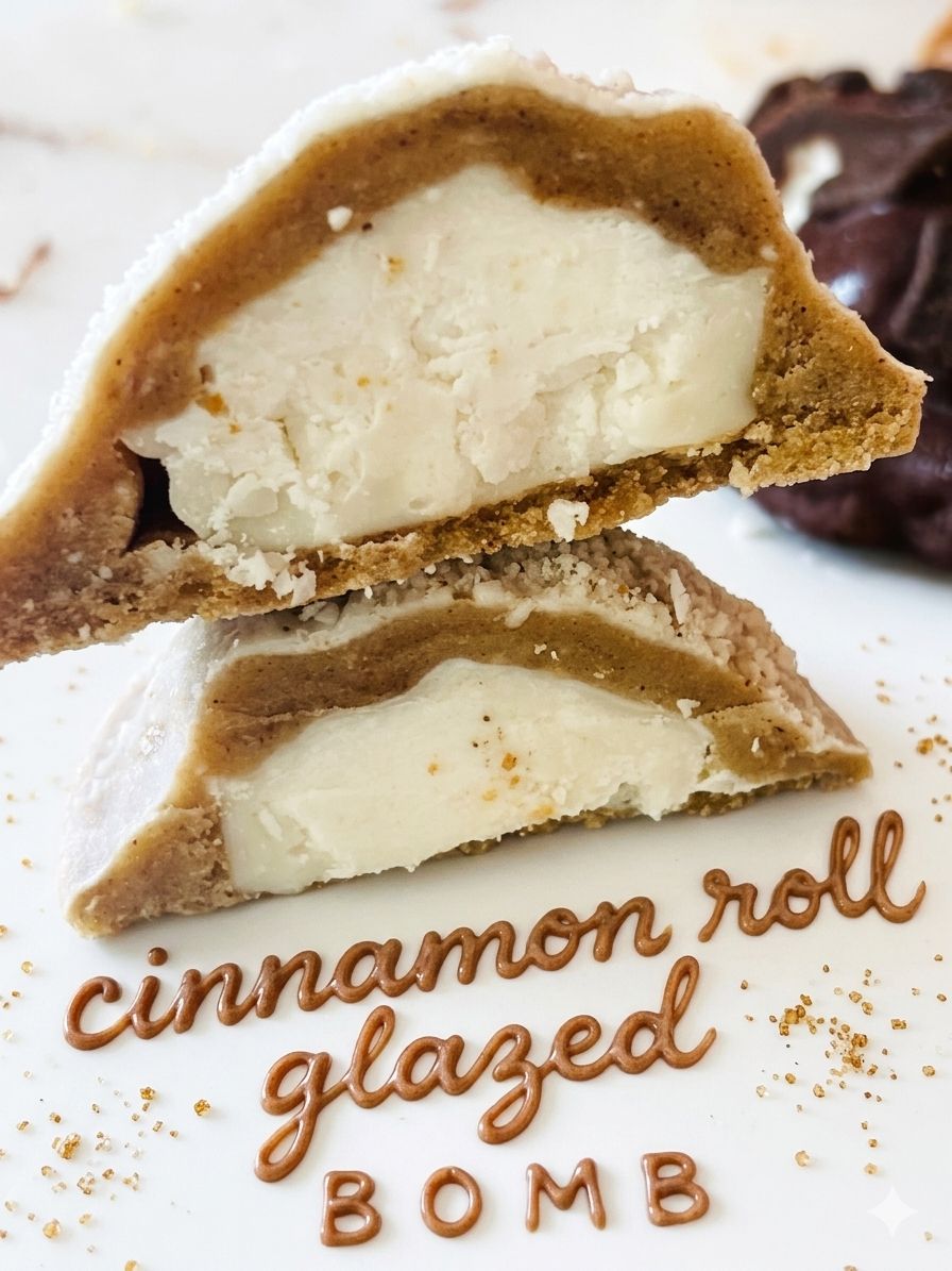 Cinnamon Roll Glazed Bomb