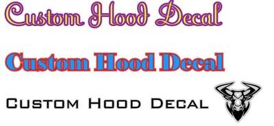 Custom Hood Decal