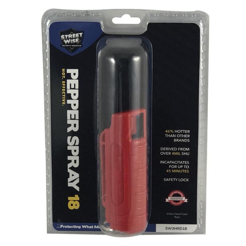Streetwise 18 Pepper Spray 0.5 oz Hard-case