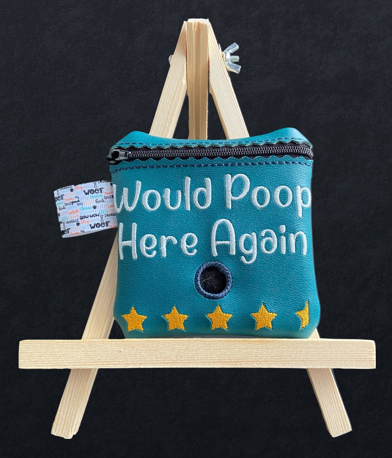Dog Poop Bag Holder: Would Poop Here Again