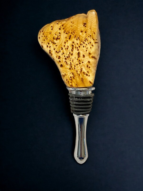 Bottle Stopper: Yellow Cedar Burl