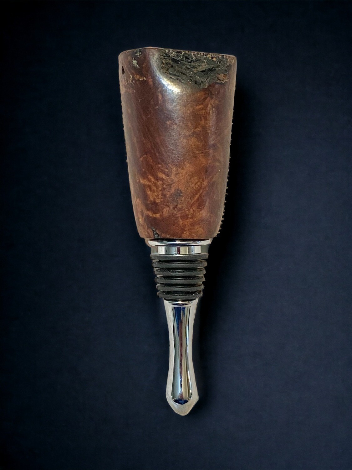 Bottle Stopper: Australian burl wood