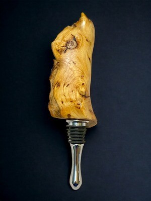 Bottle Stopper: Yellow Cedar Burl