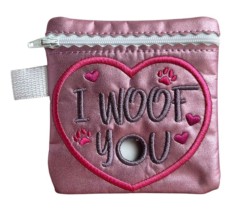 Dog Poop Bag Holder: I Woof You