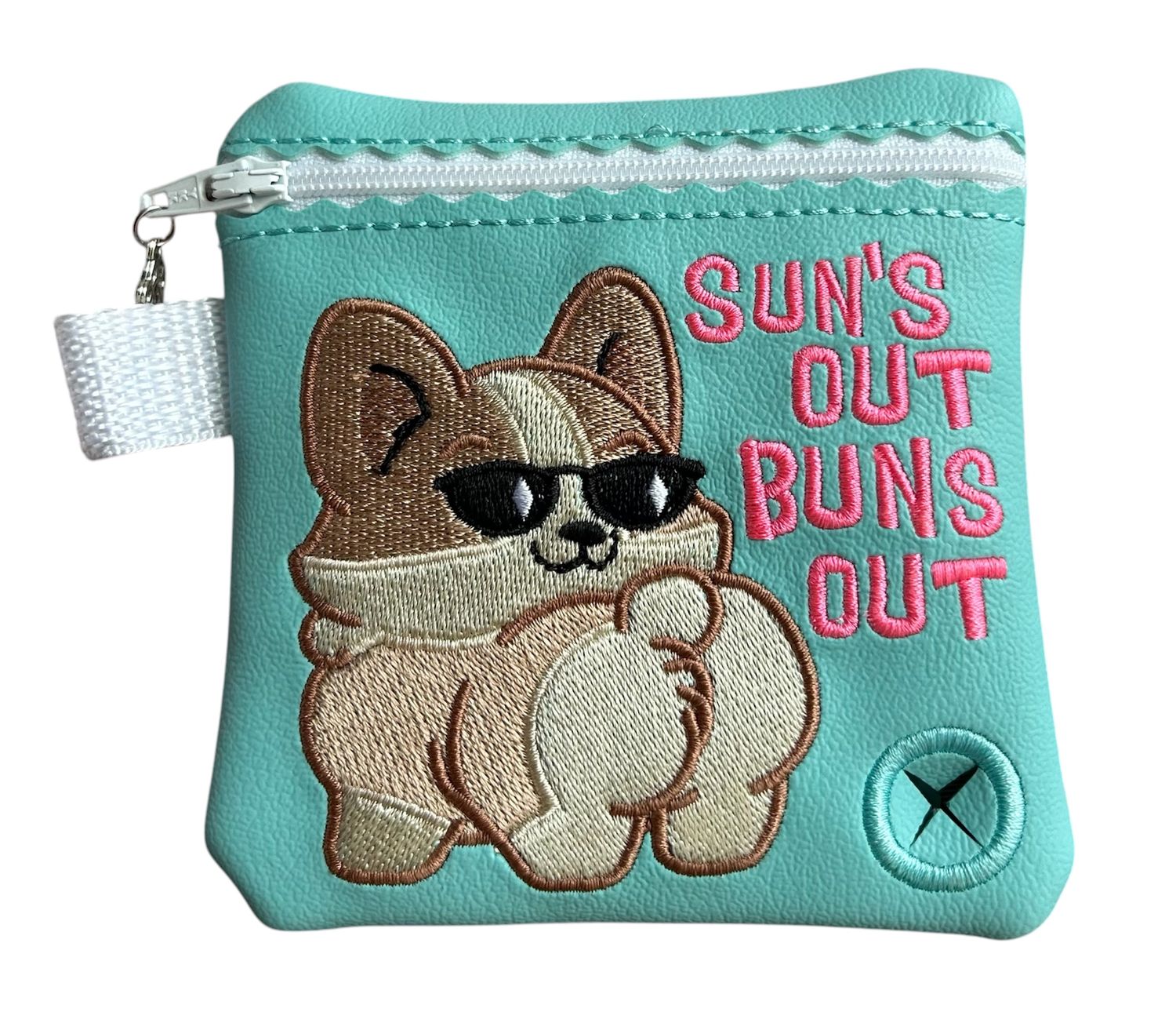 Dog Poop Bag Holder: Sun&#39;s Out Buns Out