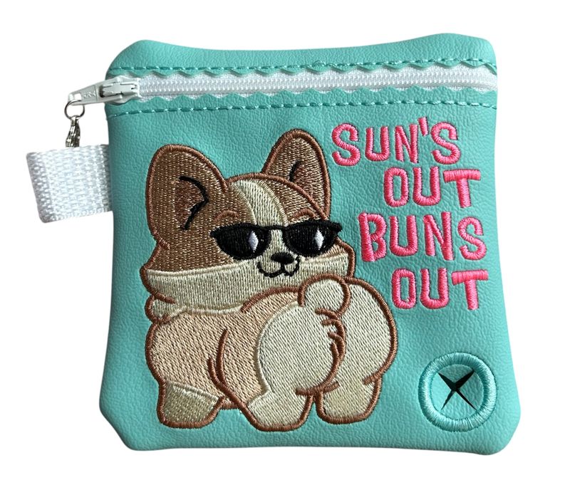 Dog Poop Bag Holder: Sun&#39;s Out Buns Out