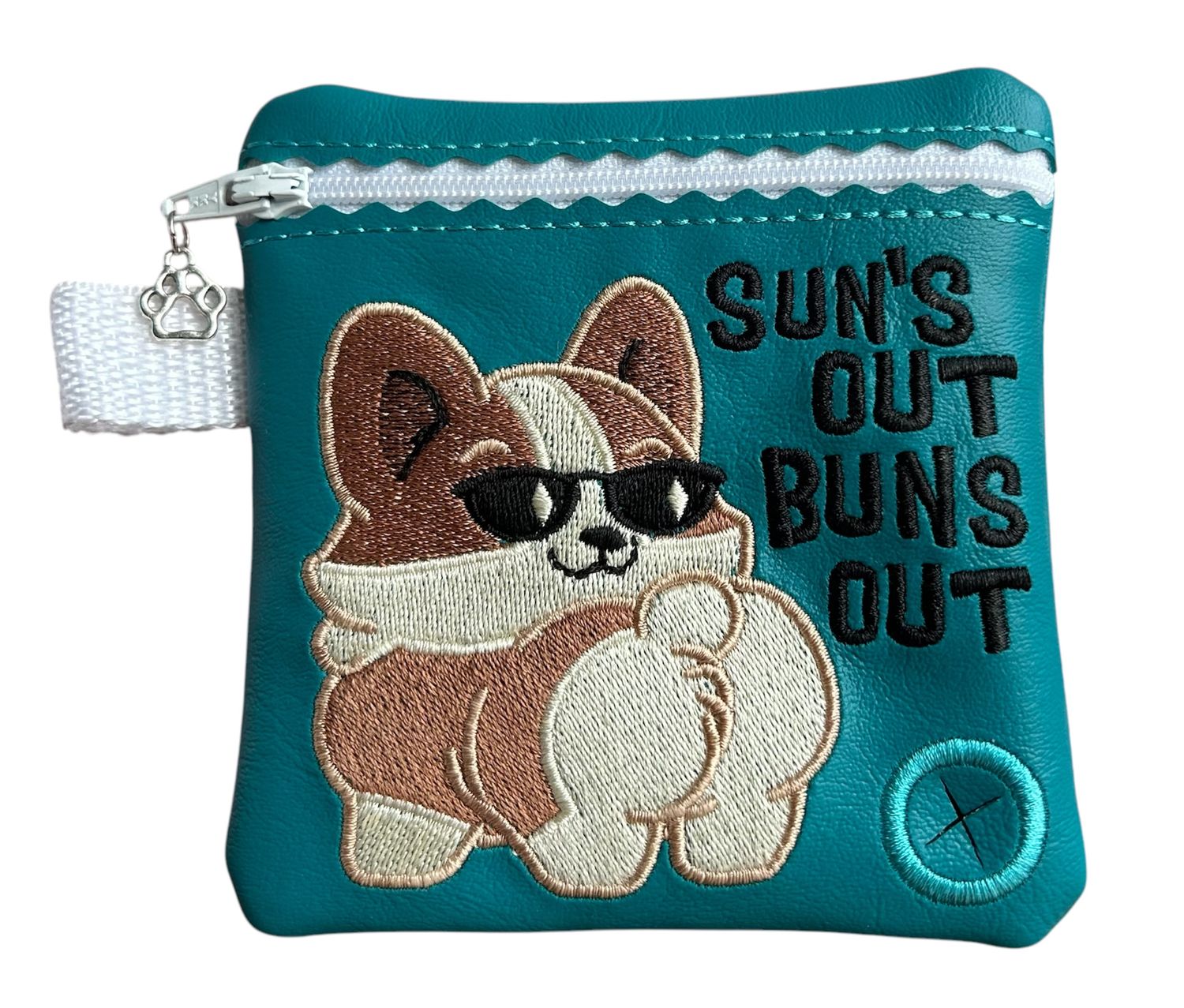 Dog Poop Bag Holder: Sun&#39;s Out Buns Out