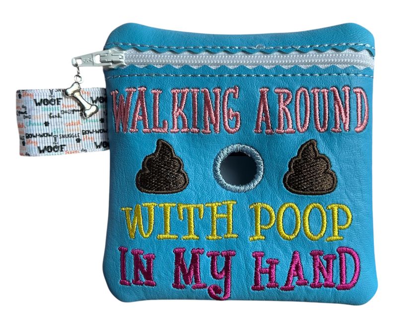 Dog Poop Bag Holder: Walking Around