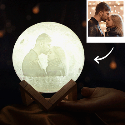 Photo Moon Lamp, Custom 3D Photo Light, Creative Gift