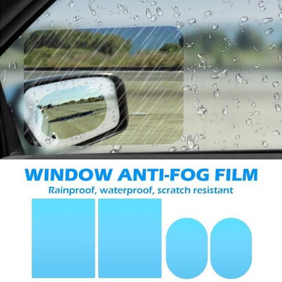 4/Pc Universal Car Rainproof Films Clear Vision In Rain And Fog