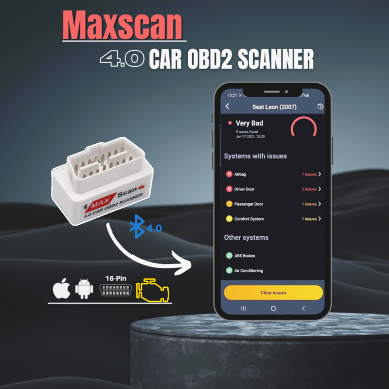 MAXSCAN Best Selling Car OBD2 Scanner V4.0 Diagnostic Tool