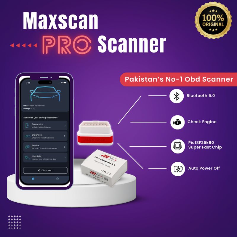 MAXSCAN Pro Scanner 5.0 OBD2 Scanner-All Obd Supported Scanner