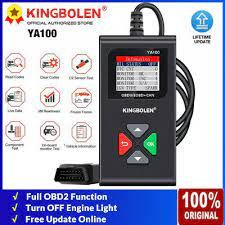 KINGBOLEN YA100 Enhanced Obd2 Scanner, Check Engine Read Code and Clear Fault Code with OBDII Functions for OBD2/EOBD Cars Multi-brands Lifetime Free Update