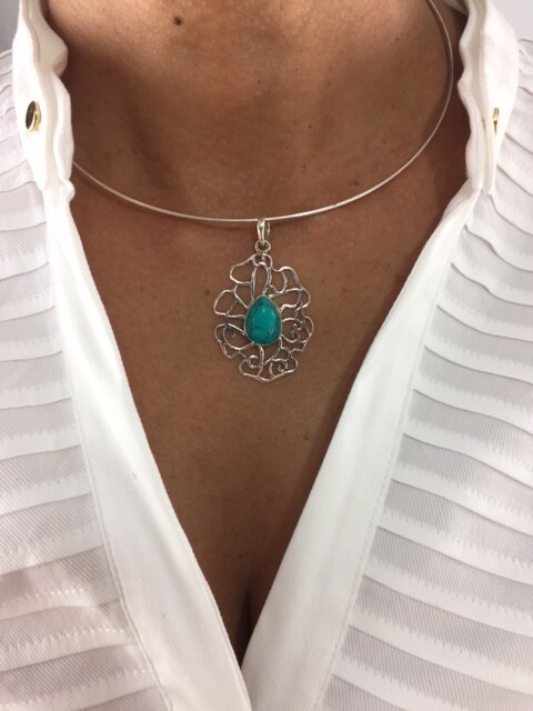 Love Drops Silberneranhänger Turquoise