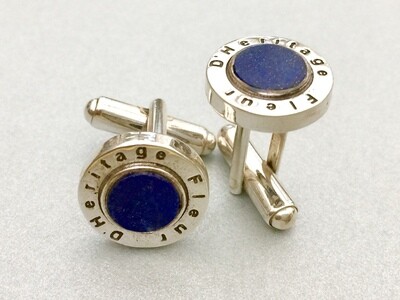 Manschettenknöpfe aus Silber mit Lapis Lazuli