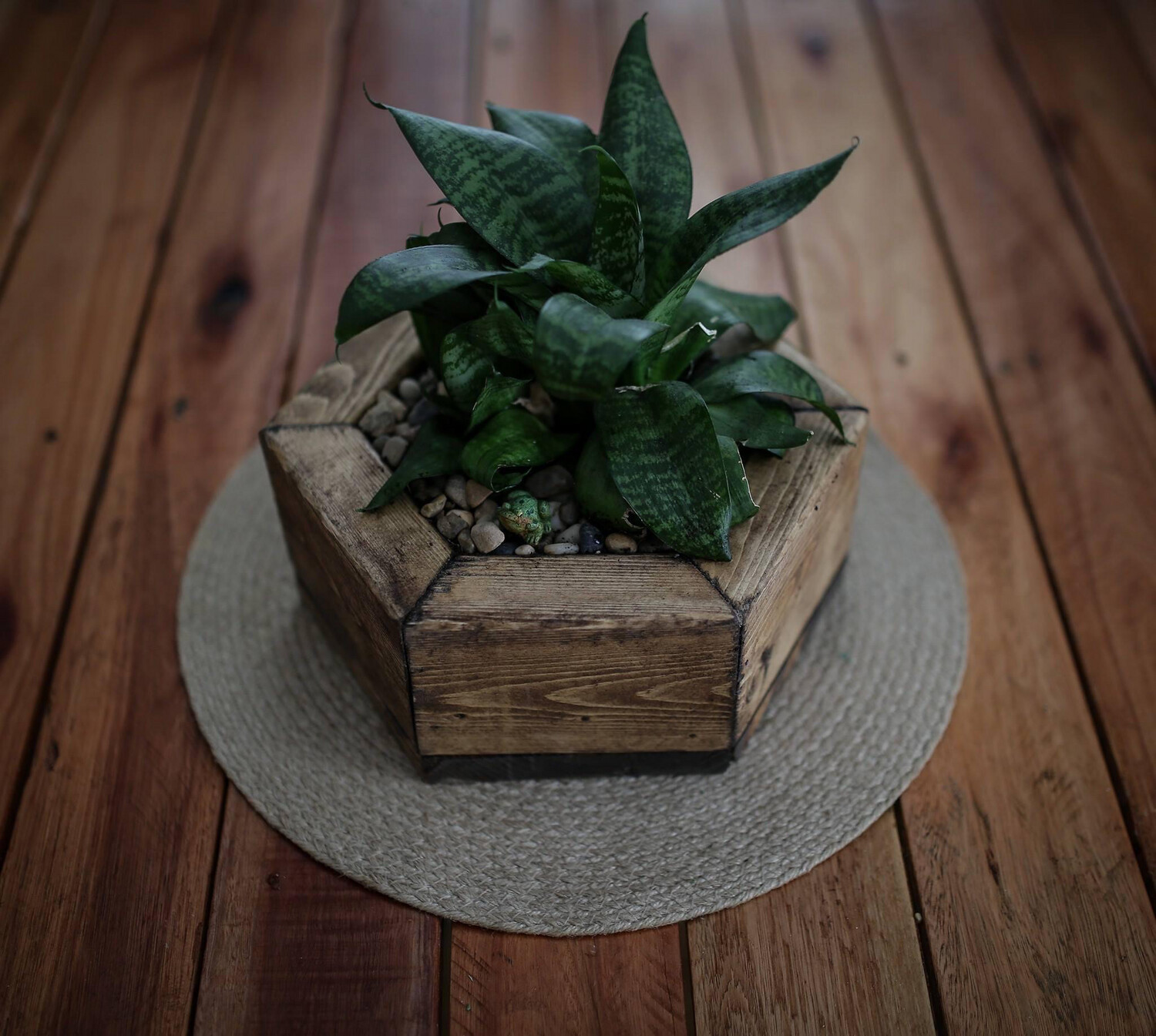 Hexagon Reclaimed Timber Wood Planters