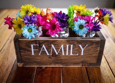 Pallet Table Top Centrepiece Crate