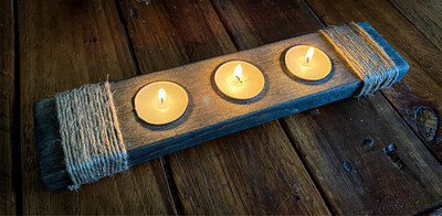 Reclaimed Wooden Tealight Holders