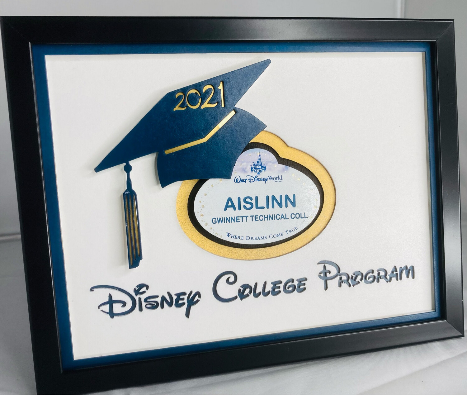 DCP GradCap Nametag Display Frame